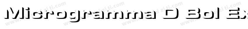 Microgramma D Bol Ex字体转换
